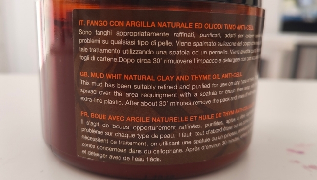 Remedy | Fango con Argilla Naturale ed Olio di Timo Anti-Cell da 500ml